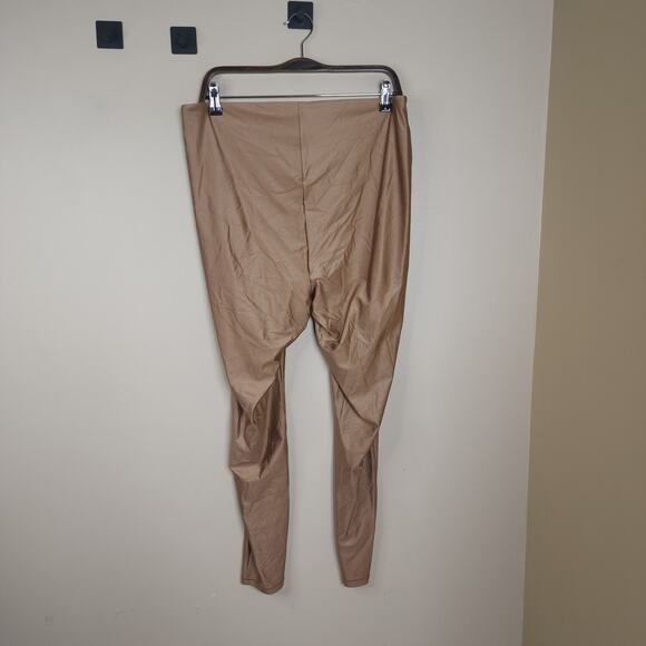 SKIMS Shine Spandex Jersey Leggings in Sienna Size 3X - Picture 4 of 7